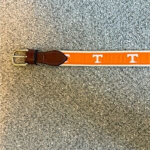 Orange Belt with White T Pattern